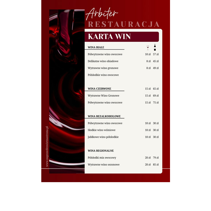 Szablon Canva menu restauracji A4 z przystawkami, zupami i deserami